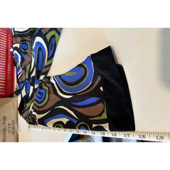 Vintage Harolds Dress Sz S Mid-Century Modern Artsy Groovy Slinky Knit RetroFAB - Picture 8 of 11